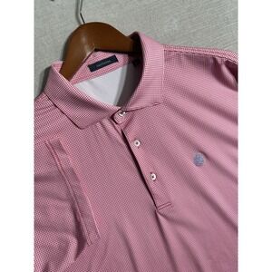 Turtleson Golf Polo Short Sleeve Shirt Performance Mens XL Pink Red Performance